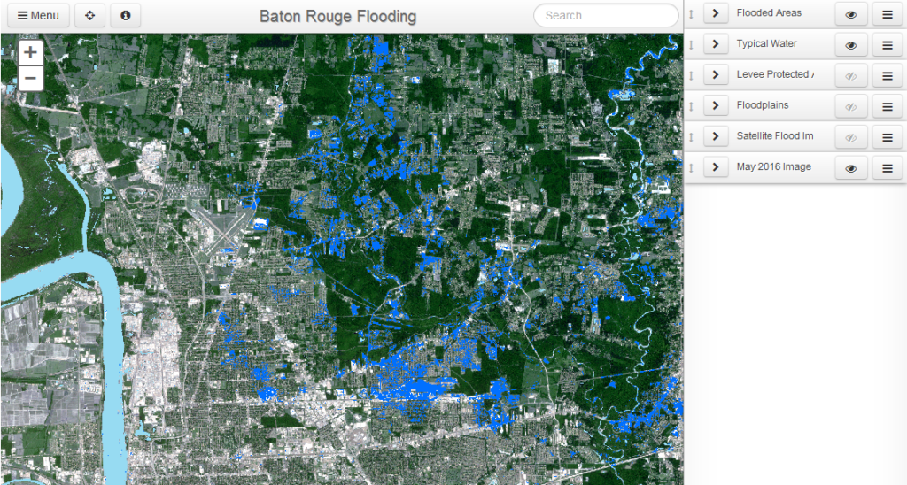 Baton Rouge Flooding Map