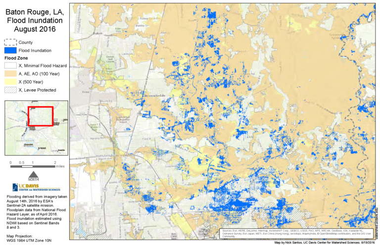 Baton Rouge Flooding Static Map  Nick Santos