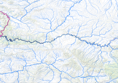 Low-resolution print layout of the Yampa-Green Flow Regulation Map