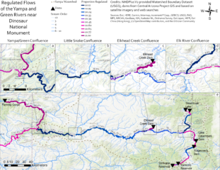 Yampa River Flow Regulation Map | Nick Santos